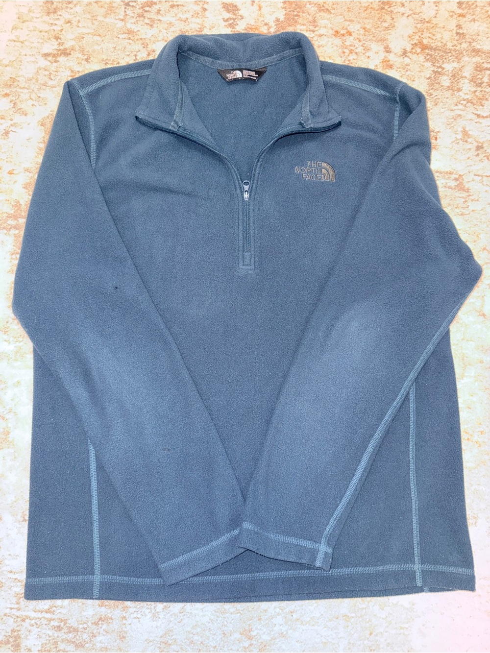 The North Face Men's Slate Blue Quarter-Zip Fleece Pullover